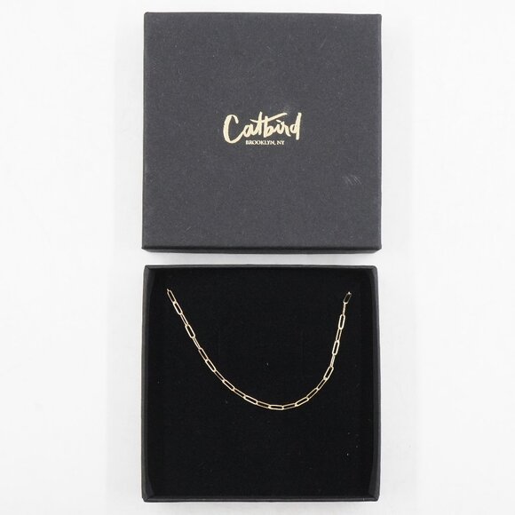 Catbird Jewelry - Catbird Solid 14K Yellow Gold 1976 Gold 2mm Chain Bracelet in Size 7"-7.5" NWT
